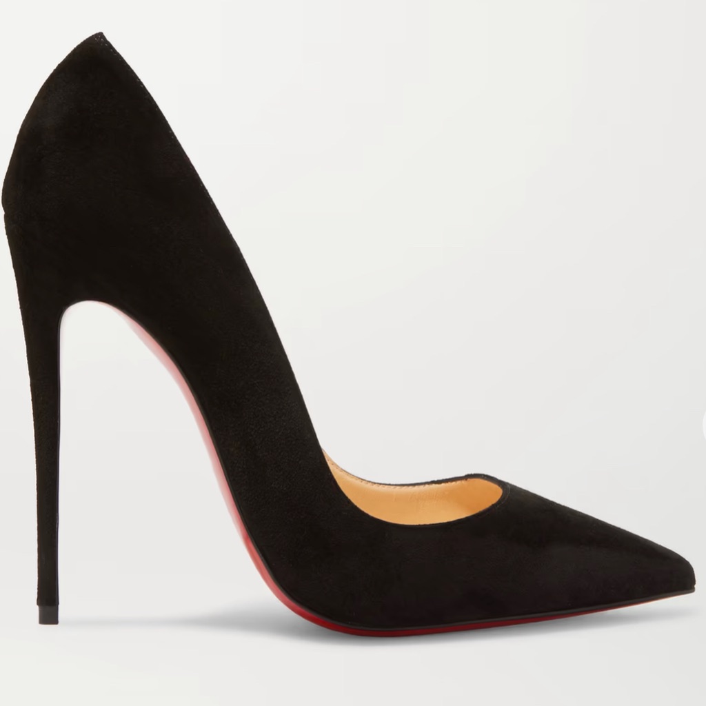 New Black Christian Louboutin Suede So Kate Sz 40